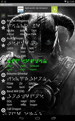 Skyrim Dragon Shouts Ringtone android App screenshot 1